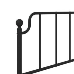 Berkfield Metal Headboard Black 100 Cm - thumbnail 5