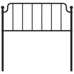 Berkfield Metal Headboard Black 100 Cm - thumbnail 3
