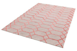 Koko Coral Geometric Modern Rug By Asiatic-160Cm X 230Cm - thumbnail 3