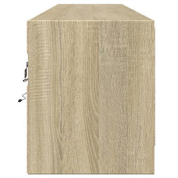 Berkfield Tv Wall Cabinet With Led Sonoma Oak 180X31X38 Cm - thumbnail 7