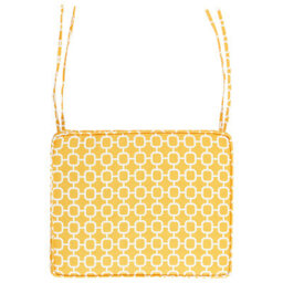 Beliani Set Of 6 Garden Chair Cushions Tolve 39 X 31 Cm Yellow - thumbnail 5
