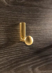 B2C Coat Hat Hooks Twin Robe Door Dress Bathroom Towel Bag Wall Hanger Brushed Gold Arco - thumbnail 3