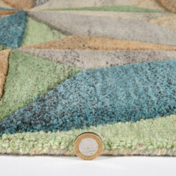 Naturelle Lilianna 120X170Cm Embossed Geo Wool Rug - thumbnail 5