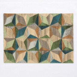 Naturelle Lilianna 120X170Cm Embossed Geo Wool Rug - thumbnail 2