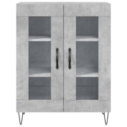 Berkfield Highboard Concrete Grey 69.5X34X180 Cm Engineered Wood - thumbnail 8