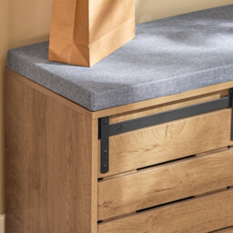 Sobuy Fsr120-N,shoe Bench With 2 Doors Wood Vintage,wood Veneer,w80Xd35Xh48 - thumbnail 6