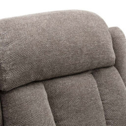 More4Homes Rise Recliner Chair With Dual Motor, Remote Control, Multi-Recline Positions And Pocket Storage In Brown Fabric - thumbnail 4