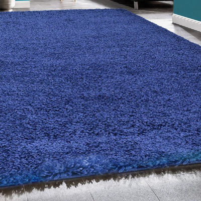 "Bravich Navy Thick Shaggy Rug - California - 80X150Cm (2'8""x5')" - image 1