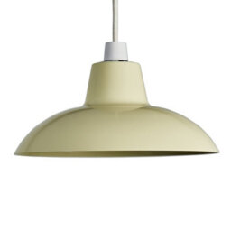 Valuelights Civic Retro Style Gloss Cream Metal Easy Fit Ceiling Light Shade (D)28.8Cm