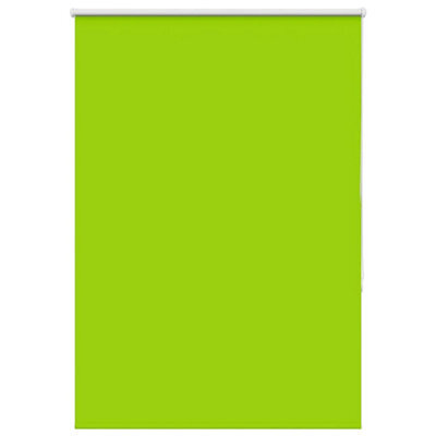 Berkfield Roller Blind Blackout Leaves Green 100X150 Cm Fabric Width 95.7 Cm Polyester - image 1