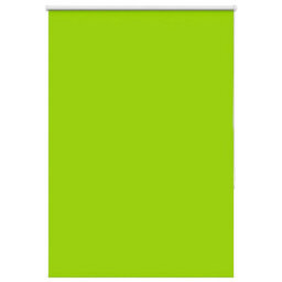 Berkfield Roller Blind Blackout Leaves Green 100X150 Cm Fabric Width 95.7 Cm Polyester