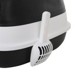 Darphe Black Enclosed Cat Litter Box With Flip Lid And Scoop, 35Cm W X 40Cm D X 40Cm H - thumbnail 7
