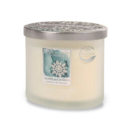 Heart and Home Christmas Twin Wick Soy Candle - Snowflake Sparkle Fragrance - 40 Hours Burn - thumbnail 1