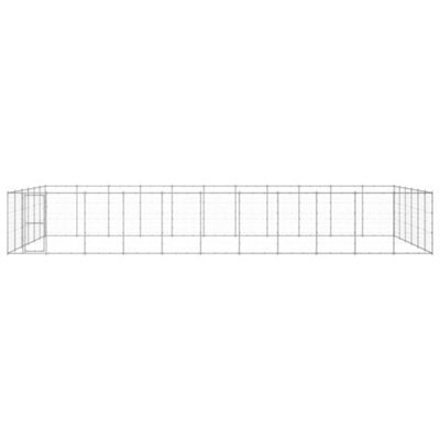 Berkfield Durable Outdoor Dog Kennel Galvanised Steel 79.86 M2 - image 1