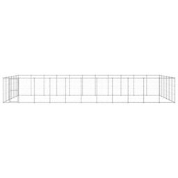 Berkfield Durable Outdoor Dog Kennel Galvanised Steel 79.86 M2