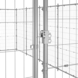 Berkfield Durable Outdoor Dog Kennel Galvanised Steel 79.86 M2 - thumbnail 5