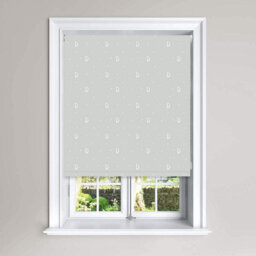 Lister Cartwright Blackout Roller Blinds For Kids Easy Fit Child Safety Included (Alphabet Grey , 120 X 140 Cm)