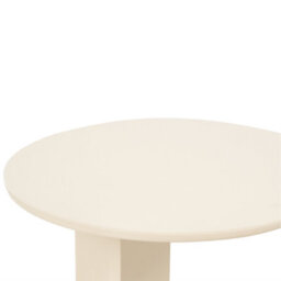 Beliani Garden Side Table Vanzago 40 Cm 40 Cm Metal Beige - thumbnail 5