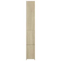 Walplus Bathroom Cabinet Sonoma Oak 25X26.5X170 Cm Engineered Wood - thumbnail 4