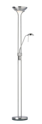 Luminosa Lighting Luminosa Rome Mother And Child Floor Lamp Satin Chrome, Opal Glass, G9 - image 1