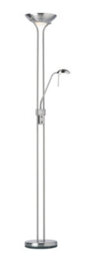 Luminosa Lighting Luminosa Rome Mother And Child Floor Lamp Satin Chrome, Opal Glass, G9 - thumbnail 1