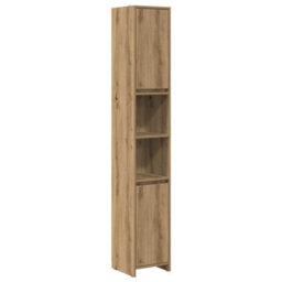 Berkfield 4 Piece Bathroom Furniture Set Artisan Oak Engineered Wood - thumbnail 6