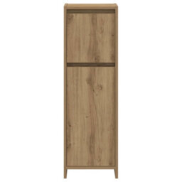 Berkfield 4 Piece Bathroom Furniture Set Artisan Oak Engineered Wood - thumbnail 5