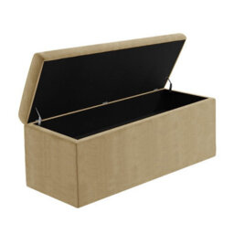 180Cm Large Plain Safar Storage Ottoman Box, Beige Naples Upholstered Deep Storage Ottoman End Of Bed Bench - thumbnail 6