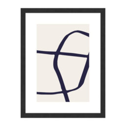 Accent By Nielsen Velino Black Picture Frame 30X40Cm - With Glass Front And Abstract Poster Print