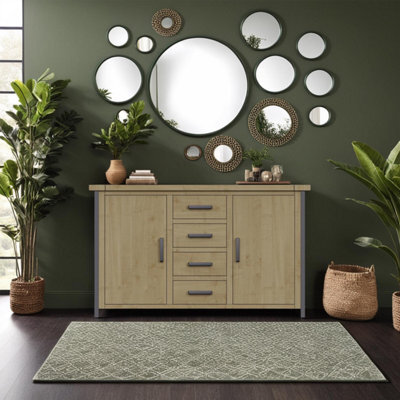Fwstyle 2 Door 4 Drawer Solid Pine Large Sideboard - image 1