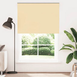 Berkfield Durable Roller Blind Blackout Beige 160X230 Cm Fabric Width 156.6 Cm Polyester - thumbnail 2