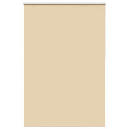Berkfield Durable Roller Blind Blackout Beige 160X230 Cm Fabric Width 156.6 Cm Polyester - thumbnail 1