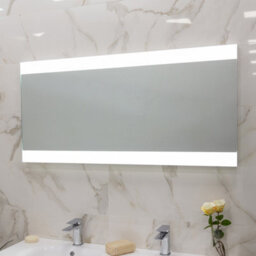 Plum&clay Amy Led Illuminated Bathroom Mirror (H)600mm (W)1250mm - thumbnail 2
