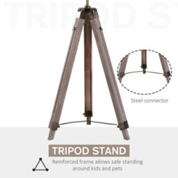 Wyld Haus Sosu Reyo Industrial Tripod Floor Lamp With Adjustable Height Grey Pine Legs And Bronze Shade - thumbnail 5
