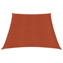 Berkfield Sunshade Sail 160 G/m2 Terracotta 3/4X2 M Hdpe - thumbnail 1