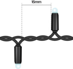 Eagle Connect Cluster Lights Black Rubber Ip65 Copper Gold 40M - thumbnail 3