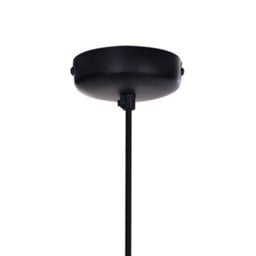 Beliani Pendant Lamp Brown Mango Wood Round Shade 24Cm X 130Cm - thumbnail 8