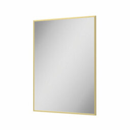 Aveli 700 X 500mm Brushed Brass Wall Mounted Bathroom Mirror Framed Rectangular Modern - thumbnail 3