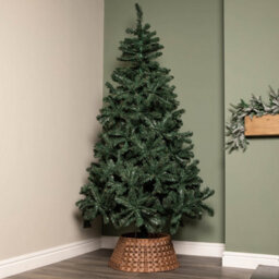 40Or58Cm Samuel Alexander Medium Kd Plastic Wicker Rattan Woven Christmas Tree Skirt In Brown - thumbnail 2