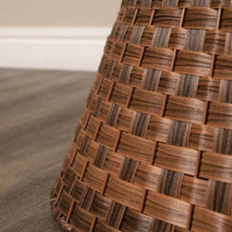 40Or58Cm Samuel Alexander Medium Kd Plastic Wicker Rattan Woven Christmas Tree Skirt In Brown - thumbnail 6