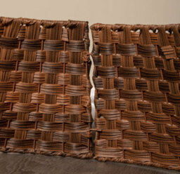 40Or58Cm Samuel Alexander Medium Kd Plastic Wicker Rattan Woven Christmas Tree Skirt In Brown - thumbnail 7