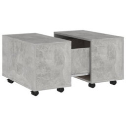 Berkfield Coffee Table Concrete Grey 60X60X38 Cm Engineered Wood - thumbnail 2