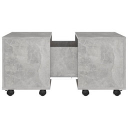 Berkfield Coffee Table Concrete Grey 60X60X38 Cm Engineered Wood - thumbnail 6