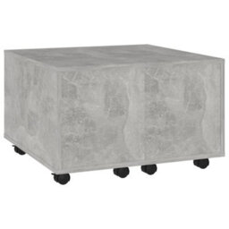 Berkfield Coffee Table Concrete Grey 60X60X38 Cm Engineered Wood - thumbnail 3