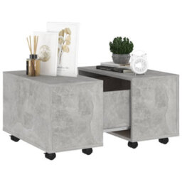 Berkfield Coffee Table Concrete Grey 60X60X38 Cm Engineered Wood - thumbnail 4
