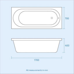 Nes Home 3-Piece High Gloss White Bathroom Suite 600mm Vanity, Wc, Btw Toilet & Bath - thumbnail 6