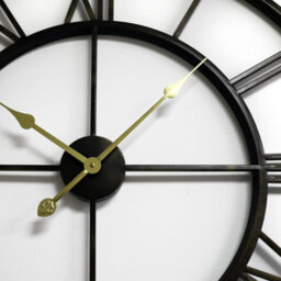 Walplus Roman Numerals Wall Clock For Indoor - Vintage Look Clock, Metal Large Wall Clock, Roman No With Gold Hands - 76Cm - thumbnail 5
