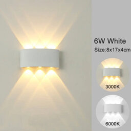 Modern Led Wall Sconce  White Up Down Light For Indoor&outdoor Decor - thumbnail 5