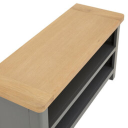 The Furniture Market Marbury Slate Grey Shoe Bench / Tv Unit - thumbnail 7