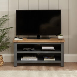 The Furniture Market Marbury Slate Grey Shoe Bench / Tv Unit - thumbnail 2
